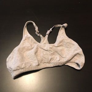 Gray Racerback Fruit of the Loom SportsBra, Size 32